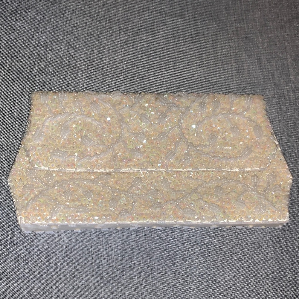 Elegant Vintage Sequin & Beaded Clutch